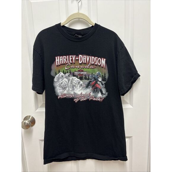 Harley Davidson Canada Banff T-shirt - Size Large‎ - Picture 1 of 8